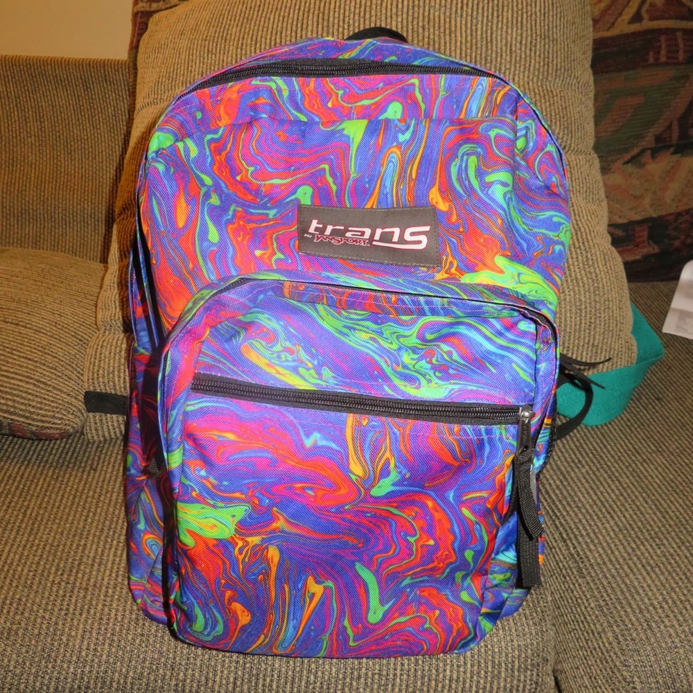 Trans by Jansport acid swirl backpack